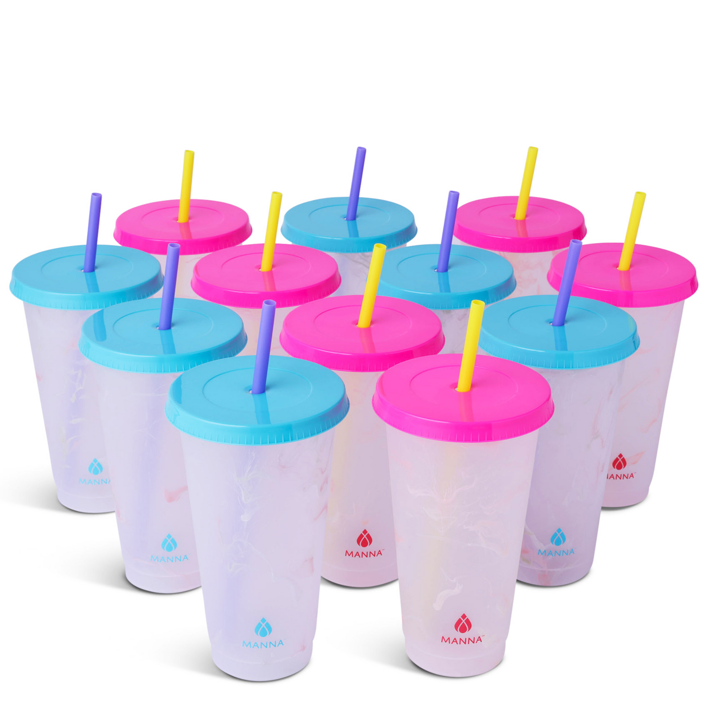 24-Piece Marble Color-Changing Cup Set K3