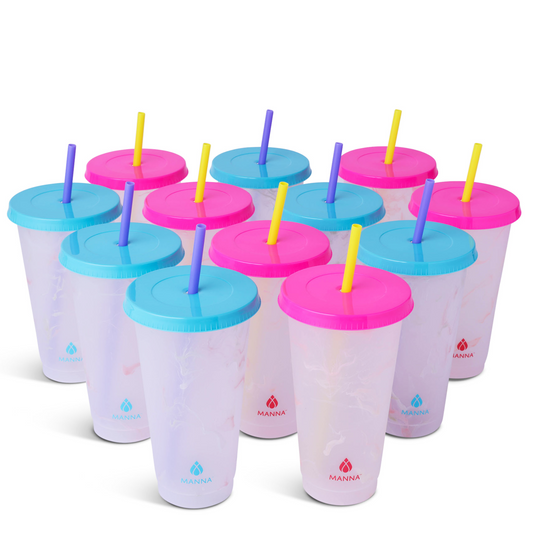 24-Piece Marble Color-Changing Cup Set K3