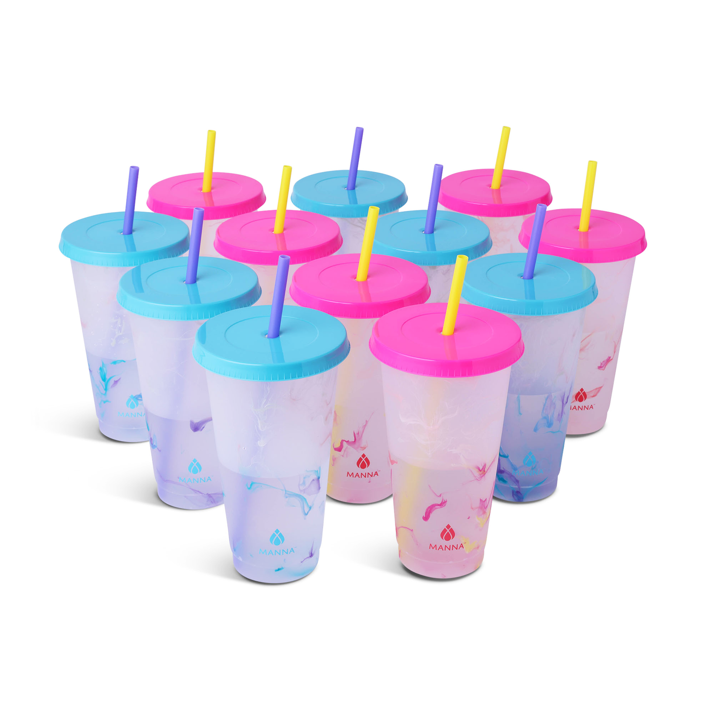 24-Piece Marble Color-Changing Cup Set K3